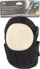 CLC - Size Universal, Hook & Loop Straps, Hard Protective Cap, Knee Pad - Foam Padding, Black, 2 Straps, Hard Plastic Cover - Americas Industrial Supply