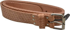 CLC - 29 to 46" Waist Tool Belt - 2" Wide, Natural (Color), Leather - Americas Industrial Supply