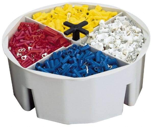 CLC - White Plastic Bucket Organizer - 2-1/2" High - Americas Industrial Supply