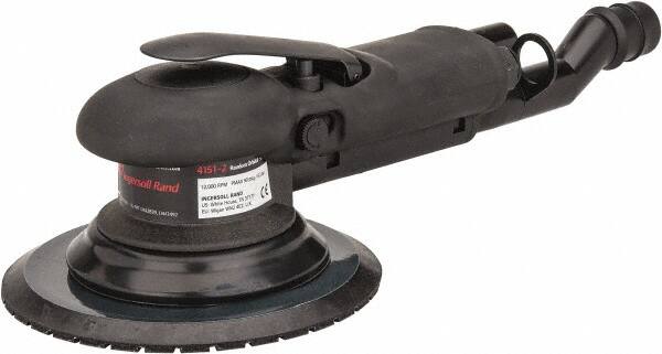 Ingersoll-Rand - 12,000 OPM, 15.5 CFM Air Consumption, Palm Air Orbital Sander - Round Pad, 1/4 NPT Inlet - Americas Industrial Supply