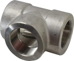 Value Collection - 2" Grade 304/304L Stainless Steel Pipe Tee - FNPT x FNPT x FNPT End Connections, 3,000 psi - Americas Industrial Supply