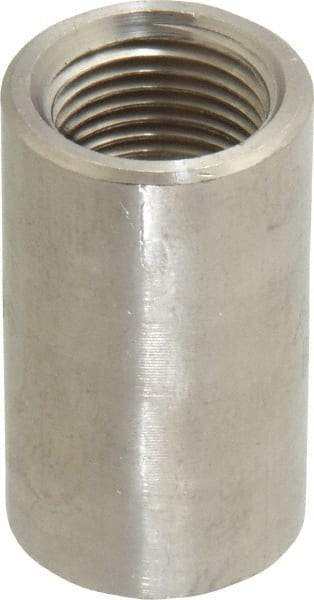 Merit Brass - 3/8" Grade 304/304L Stainless Steel Pipe Coupling - FNPT x FNPT End Connections, 3,000 psi - Americas Industrial Supply