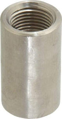 Merit Brass - 3/8" Grade 304/304L Stainless Steel Pipe Coupling - FNPT x FNPT End Connections, 3,000 psi - Americas Industrial Supply