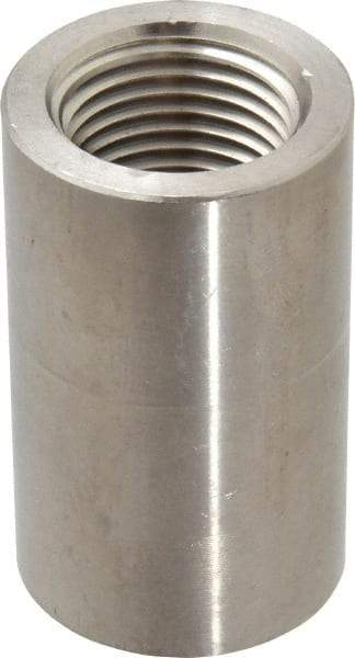 Merit Brass - 1/2" Grade 304/304L Stainless Steel Pipe Coupling - FNPT x FNPT End Connections, 3,000 psi - Americas Industrial Supply