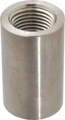 Merit Brass - 1/2" Grade 304/304L Stainless Steel Pipe Coupling - FNPT x FNPT End Connections, 3,000 psi - Americas Industrial Supply