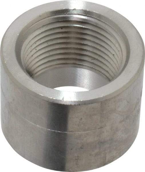 Merit Brass - 3/4" Grade 304/304L Stainless Steel Pipe Half Coupling - FNPT End Connections, 3,000 psi - Americas Industrial Supply