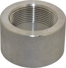 Merit Brass - 1-1/2" Grade 304/304L Stainless Steel Pipe Half Coupling - FNPT End Connections, 3,000 psi - Americas Industrial Supply