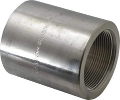 Merit Brass - 2 x 1-1/2" Grade 304/304L Stainless Steel Pipe Reducer Coupling - FNPT x FNPT End Connections, 3,000 psi - Americas Industrial Supply