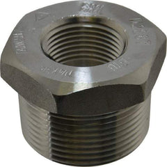 Merit Brass - 1-1/4 x 3/4" Grade 304/304L Stainless Steel Pipe Hex Bushing - MNPT x FNPT End Connections, 3,000 psi - Americas Industrial Supply