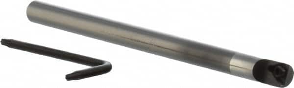 Everede Tool - 0.3" Min Bore Diam, 4" OAL, 1/4" Shank Diam, Indexable Boring Bar - TDA Insert, Screw Holding Method - Americas Industrial Supply