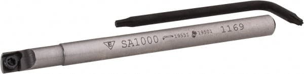 Everede Tool - 0.18" Min Bore Diam, 2-1/2" OAL, 3/16" Shank Diam, Indexable Boring Bar - CDC Insert, Screw Holding Method - Americas Industrial Supply