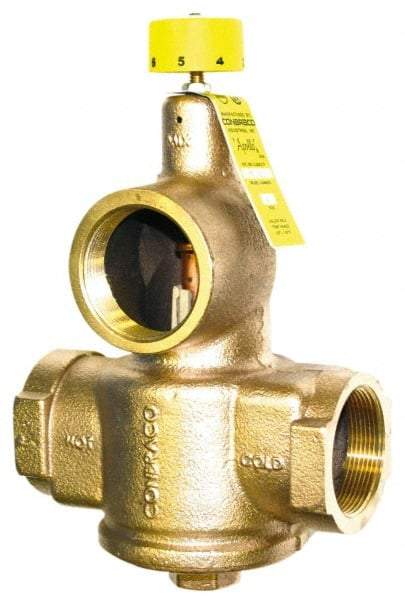 Conbraco - 1" Pipe, 150 Max psi, Bronze Water Mixing Valve & Unit - FNPT x FNPT End Connections - Americas Industrial Supply