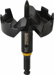 DeWALT - 3-5/8", 7/16" Hex Shank, Bright Finish, Steel Self Feed Drill Bit - Americas Industrial Supply