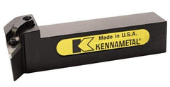 Kennametal - MVUN, Right Hand Cut, 3° Lead Angle, 1-1/4" Shank Height x 1-1/4" Shank Width, Negative Rake Indexable Turning Toolholder - 6" OAL, VN..43. Insert Compatibility, Series Kenloc - Americas Industrial Supply