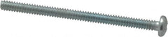 Value Collection - #6-32 UNC, 2" Length Under Head Phillips Drive Machine Screw - Pan Head, Grade 2 Steel, Zinc-Plated Finish, Without Washer - Americas Industrial Supply