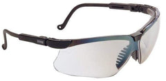 Uvex - SCT-Reflect 50 Lenses, Framed Safety Glasses - Scratch Resistant, Black Polycarbonate Frame, Adjustable Temples, Size Universal, Wrap Around - Americas Industrial Supply