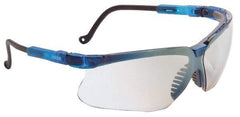 Uvex - SCT-Reflect 50 Lenses, Framed Safety Glasses - Scratch Resistant, Vapor Blue Polycarbonate Frame, Adjustable Temples, Size Universal, Wrap Around - Americas Industrial Supply