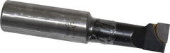 Interstate - 11/16" Min Bore Diam, 1-7/8" Max Bore Depth, 3/4 Shank Diam, Boring Bar - Right Hand Cut, Carbide-Tipped, Bright Finish - Exact Industrial Supply