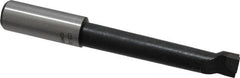 Interstate - 11/16" Min Bore Diam, 3-3/4" Max Bore Depth, 3/4 Shank Diam, Boring Bar - Right Hand Cut, Carbide-Tipped, Bright Finish - Exact Industrial Supply