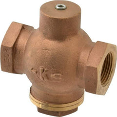Kingston - 1" Brass Check Valve - Inline, FNPT x FNPT, 400 WOG - Americas Industrial Supply