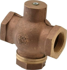 Kingston - 1-1/4" Brass Check Valve - Inline, FNPT x FNPT, 400 WOG - Americas Industrial Supply