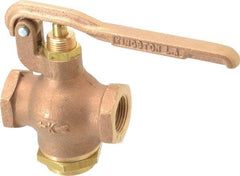 Kingston - 3/4" Pipe, 400 Max psi, Buna N Disc, Self Closing Control Valve - Squeeze Lever, FNPT x FNPT End Connections - Americas Industrial Supply