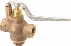 Kingston - 1/2" Pipe, 400 Max psi, Buna N Disc, Self Closing Control Valve - Balanced Valve Squeeze Lever, FNPT x FNPT End Connections - Americas Industrial Supply