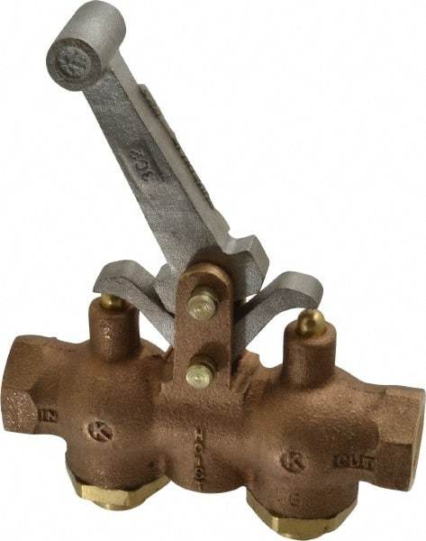 Kingston - 1/2" NPT Hoist Control Valve - Locking Style Lever & 200 Max psi - Americas Industrial Supply