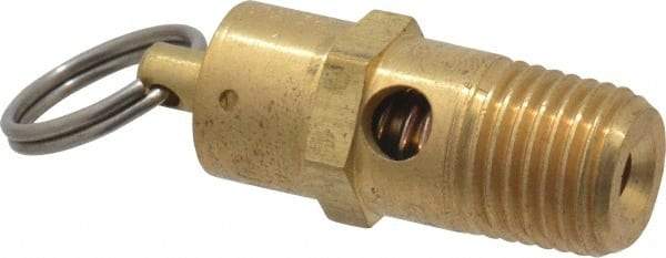 Kingston - 1/4" Inlet, ASME Safety Relief Valve - 150 Max psi, Brass - Americas Industrial Supply