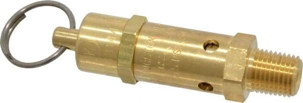 Kingston - 1/4" Inlet, ASME Safety Relief Valve - 75 Max psi, Brass - Americas Industrial Supply