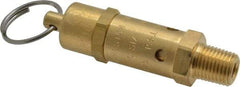 Kingston - 1/4" Inlet, ASME Safety Relief Valve - 175 Max psi, Brass - Americas Industrial Supply