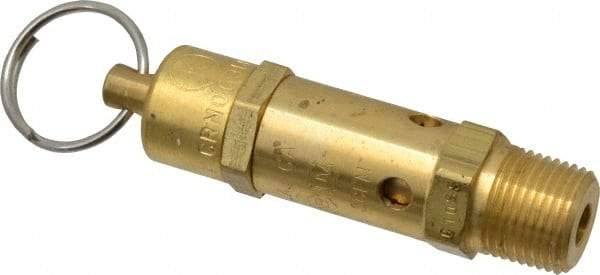 Kingston - 3/8" Inlet, ASME Safety Relief Valve - 200 Max psi, Brass - Americas Industrial Supply