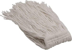 PRO-SOURCE - 1-1/4" White Head Band, Medium Rayon Cut End Mop Head - 4 Ply, Clamp Jaw Connection, Use for General Purpose - Americas Industrial Supply