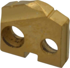 Allied Machine and Engineering - 3/8" Diam x 3/32" Thick, Seat Code Y, 132° Included Angle Spade Drill Insert - TiN Coated, Cobalt, Series T-A - Americas Industrial Supply