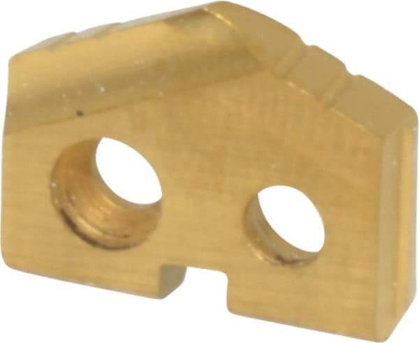 Allied Machine and Engineering - 15/32" Diam x 3/32" Thick, Seat Code Z, 132° Included Angle Spade Drill Insert - TiN Coated, Cobalt, Series T-A - Americas Industrial Supply