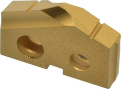 Allied Machine and Engineering - 5/8" Diam x 1/8" Thick, Seat Code 0, 132° Included Angle Spade Drill Insert - TiN Coated, Cobalt, Series T-A - Americas Industrial Supply