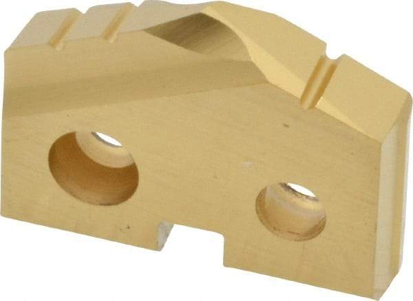 Allied Machine and Engineering - 3/4" Diam x 5/32" Thick, Seat Code 1, 132° Included Angle Spade Drill Insert - TiN Coated, Cobalt, Series T-A - Americas Industrial Supply