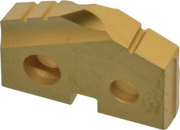 Allied Machine and Engineering - 25/32" Diam x 5/32" Thick, Seat Code 1, 132° Included Angle Spade Drill Insert - TiN Coated, Cobalt, Series T-A - Americas Industrial Supply