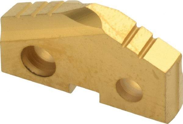 Allied Machine and Engineering - 1-1/16" Diam x 3/16" Thick, Seat Code 2, 132° Included Angle Spade Drill Insert - TiN Coated, Cobalt, Series T-A - Americas Industrial Supply