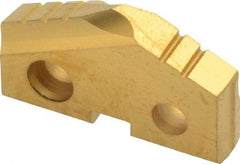 Allied Machine and Engineering - 1-1/16" Diam x 3/16" Thick, Seat Code 2, 132° Included Angle Spade Drill Insert - TiN Coated, Cobalt, Series T-A - Americas Industrial Supply