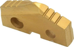 Allied Machine and Engineering - 1-1/8" Diam x 3/16" Thick, Seat Code 2, 132° Included Angle Spade Drill Insert - TiN Coated, Cobalt, Series T-A - Americas Industrial Supply