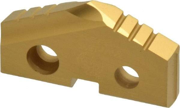 Allied Machine and Engineering - 1-5/32" Diam x 3/16" Thick, Seat Code 2, 132° Included Angle Spade Drill Insert - TiN Coated, Cobalt, Series T-A - Americas Industrial Supply