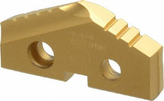 Allied Machine and Engineering - 1-1/4" Diam x 3/16" Thick, Seat Code 2, 132° Included Angle Spade Drill Insert - TiN Coated, Cobalt, Series T-A - Americas Industrial Supply