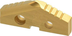 Allied Machine and Engineering - 1-3/8" Diam x 3/16" Thick, Seat Code 2, 132° Included Angle Spade Drill Insert - TiN Coated, Cobalt, Series T-A - Americas Industrial Supply