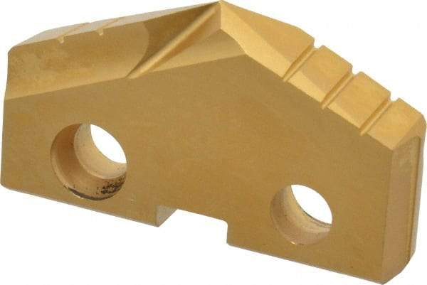 Allied Machine and Engineering - 1-13/32" Diam x 1/4" Thick, Seat Code 3, 132° Included Angle Spade Drill Insert - TiN Coated, Cobalt, Series GEN2 T-A - Americas Industrial Supply