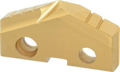 Allied Machine and Engineering - 1-7/16" Diam x 1/4" Thick, Seat Code 3, 132° Included Angle Spade Drill Insert - TiN Coated, Cobalt, Series GEN2 T-A - Americas Industrial Supply