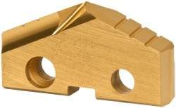 Allied Machine and Engineering - 1-1/2" Diam x 1/4" Thick, Seat Code 3, 132° Included Angle Spade Drill Insert - TiN Coated, Cobalt, Series GEN2 T-A - Americas Industrial Supply