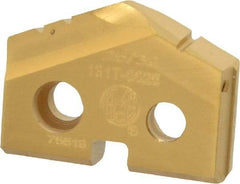 Allied Machine and Engineering - 25/32" Diam x 5/32" Thick, Seat Code 1, 132° Included Angle Spade Drill Insert - TiN Coated, High Speed Steel, Series T-A - Americas Industrial Supply