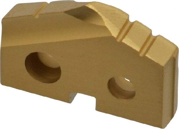 Allied Machine and Engineering - 13/16" Diam x 5/32" Thick, Seat Code 1, 132° Included Angle Spade Drill Insert - TiN Coated, High Speed Steel, Series T-A - Americas Industrial Supply