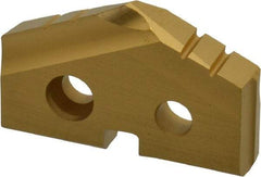 Allied Machine and Engineering - 29/32" Diam x 5/32" Thick, Seat Code 1, 132° Included Angle Spade Drill Insert - TiN Coated, High Speed Steel, Series T-A - Americas Industrial Supply